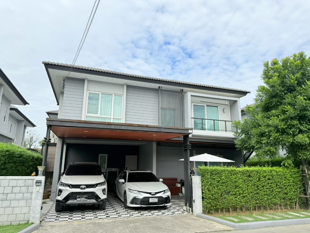 For SaleHouse : ขายบ้านเดี่ยวหลังใกล้สวน ตกแต่งพร้อมอยู่ พร้อมเฟอร์นิเจอร์บิ้วอิน สวย ราคาดี