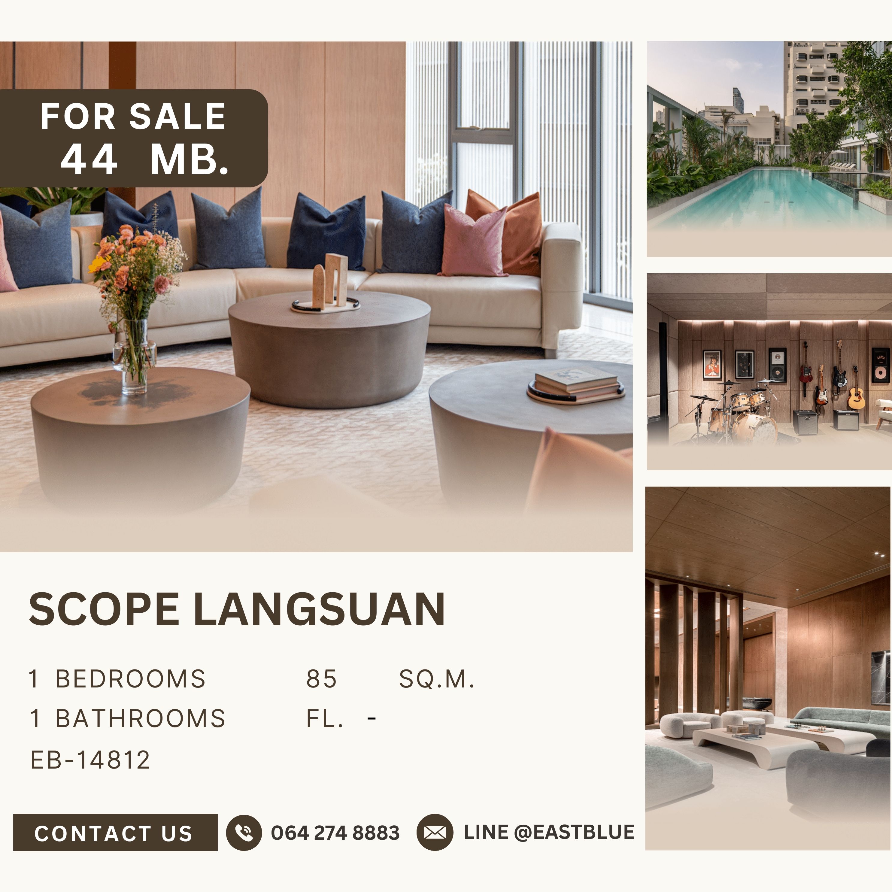 ขายคอนโดวิทยุ ชิดลม หลังสวน : SCOPE Langsuan คอนโดหรูในซอยหลังสวน เจ้าของอยู่เองไม่เคยปล่อยเช่า ใกล้ BTS ชิดลม