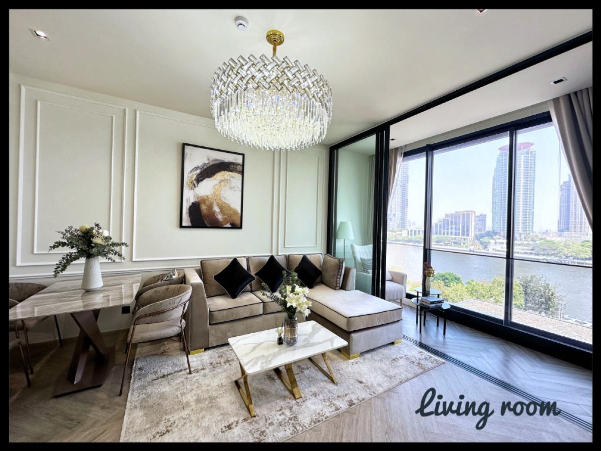 ให้เช่าคอนโดวงเวียนใหญ่ เจริญนคร : 🛥️For rent Condo Chapter Charoennakorn Riverside Bedroom 2 / Bath 2Size 75 sq.m / Floor 9/ Bulding: A 🌟🌟🌟Special  room type Riverside with private lift 🌟🌟🌟
