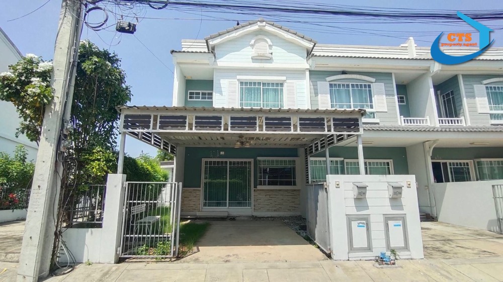 For SaleHouseSamut Prakan,Samrong : Townhouse for sale, large project, peaceful atmosphere, corner house, lots of space