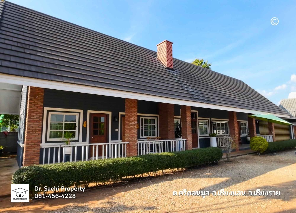 For SaleHotel&Apartment BusinessChiang Rai : Homestay for sale with beautiful house, mountain views on 3 sides, near the Golden Triangle, Doi Sango, Chiang Rai Province