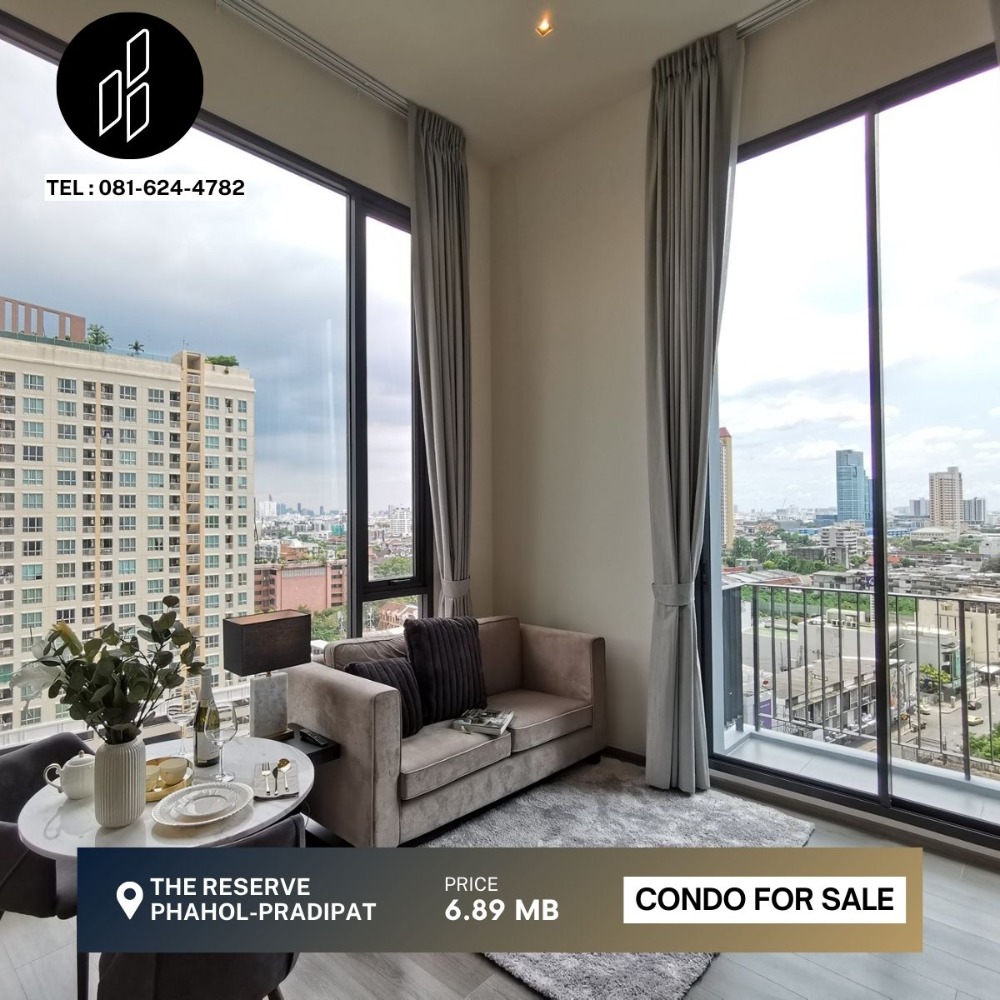 For SaleCondoSapankwai,Jatujak : For sale/rent The Reserve Phahol-Pradipat, size 1 bedroom, 1 bathroom, 42.1 sq.m. DBC-2-S524