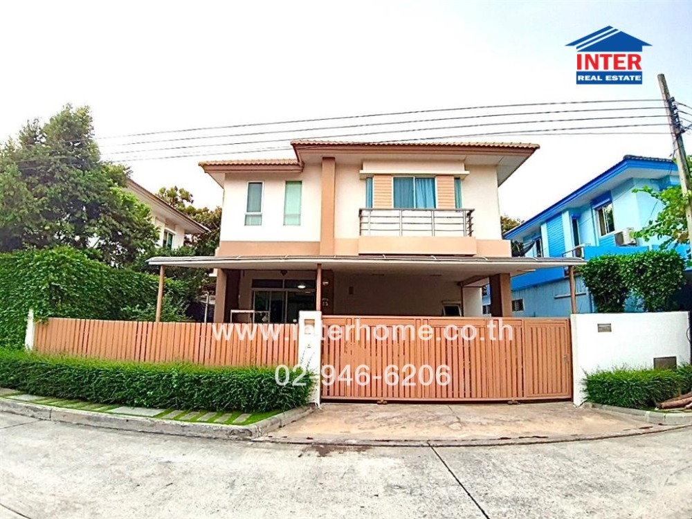 For SaleHouseNawamin, Ramindra : 2-storey detached house, 52.5 sq.w., Setthasiri Village, Wongwaen-Ram Intra, Kanchanaphisek Road, Seri Thai Road, Khan Na Yao District, Bangkok