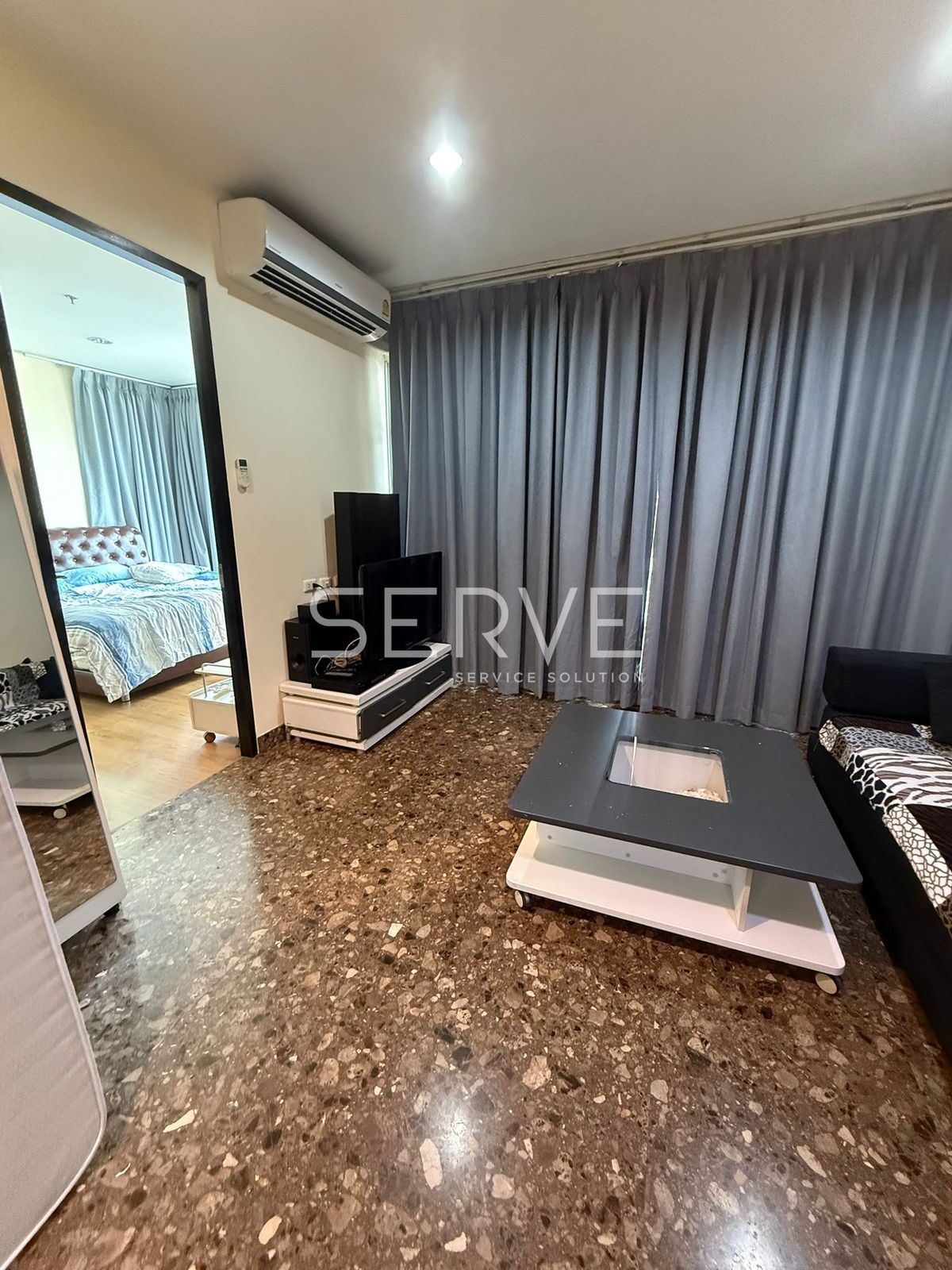 For RentCondoRatchathewi,Phayathai : 2 Beds 2 Baths with Bathtub Nice Room Fully Furnished Good Location Close to BTS Ratchathewi 220 m.   @ Baan Klang Krung Siam - Pathumwan