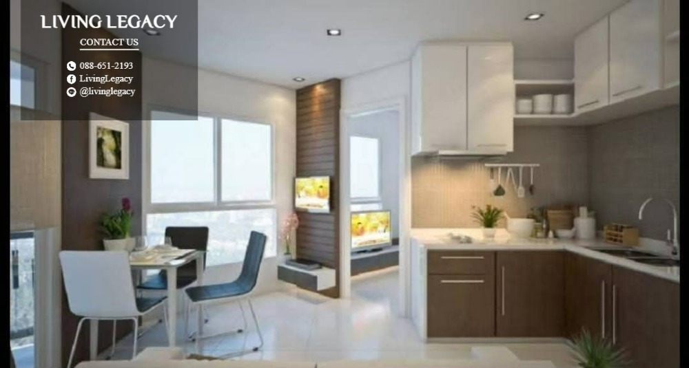 For RentCondoPattanakan, Srinakarin : SOMQSA Condo for rent Asakan Place Srinakarindra 40 sq m. 35th floor line id : @livinglegacy