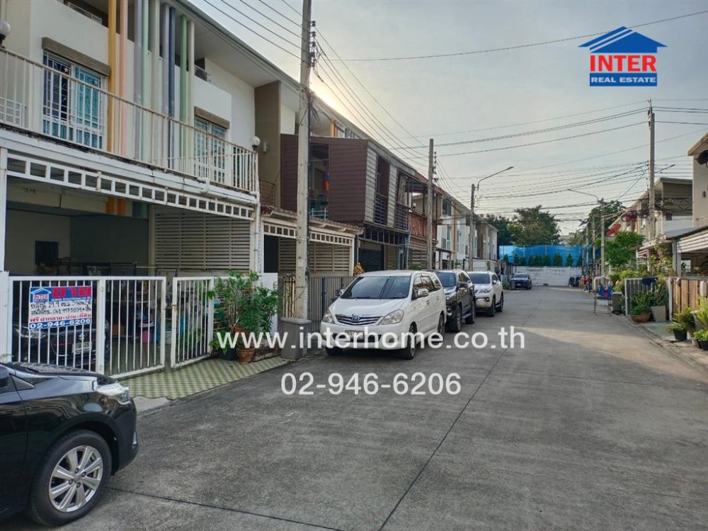 For SaleTownhomeNawamin, Ramindra : 2-storey townhouse, 19.9 sq.w., City Sense Village, Watcharapol-Ramintra, Soi Watcharapol 2, Ram Intra Road, Sukhapiban 5 Road, Bang Khen District, Bangkok
