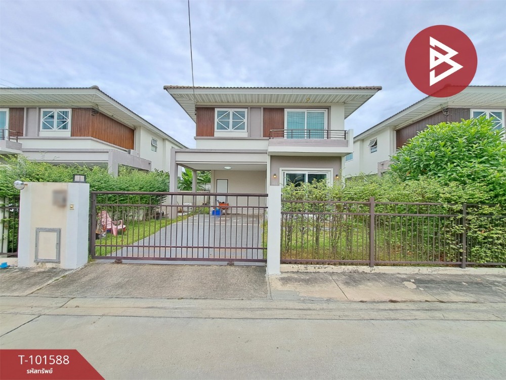 For SaleHouseSamut Prakan,Samrong : Single house for sale, Supalai Ville Theparak Village, Bang Phli, Samut Prakan