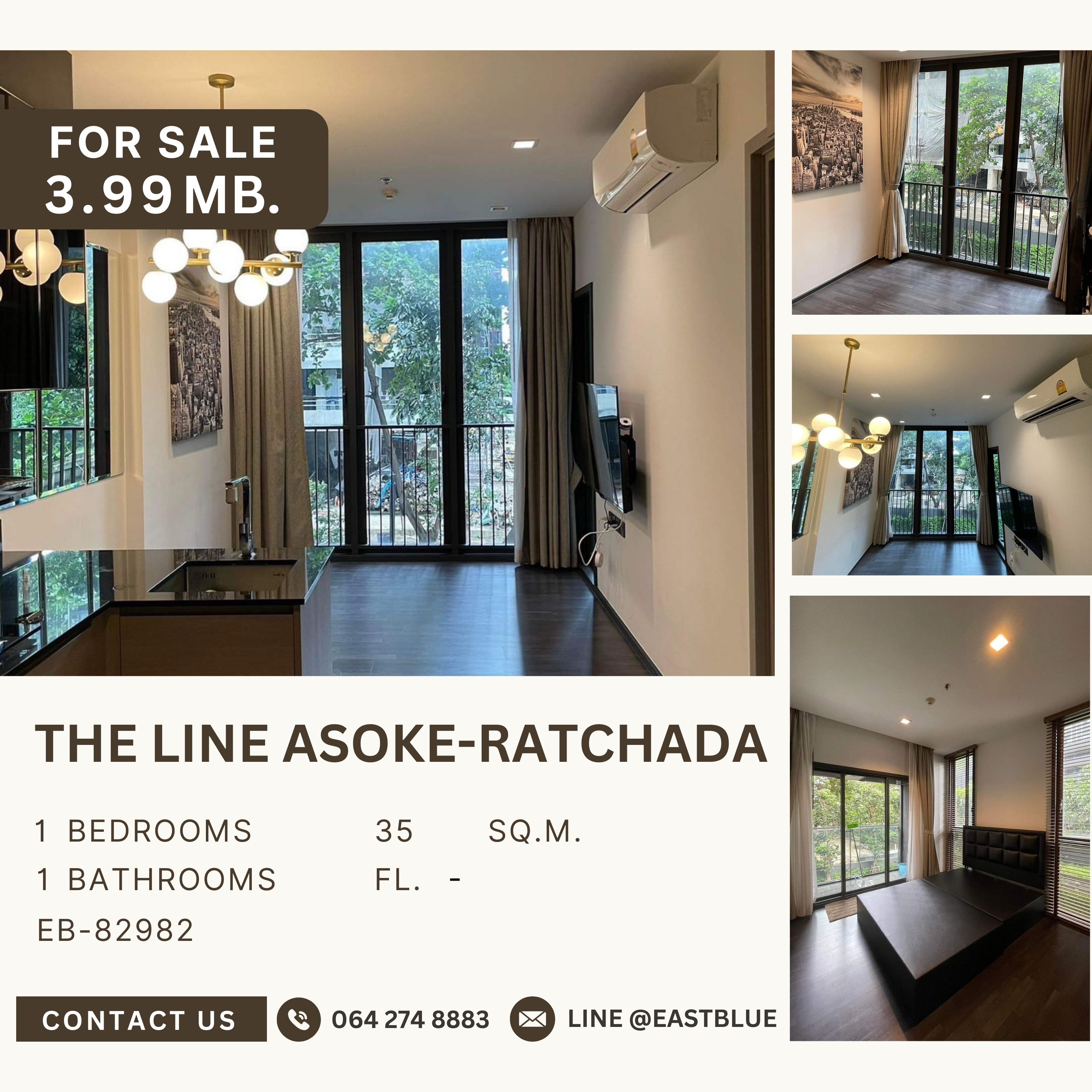 For SaleCondoRama9, Petchburi, RCA : The Line Asoke-Ratchada ราคาดีที่สุดในตลาด ราคาดีมาก! ห้องวิวสวน เหมือนอยู่บ้าน ราคานี้ถึง 2567 เท่านั้น