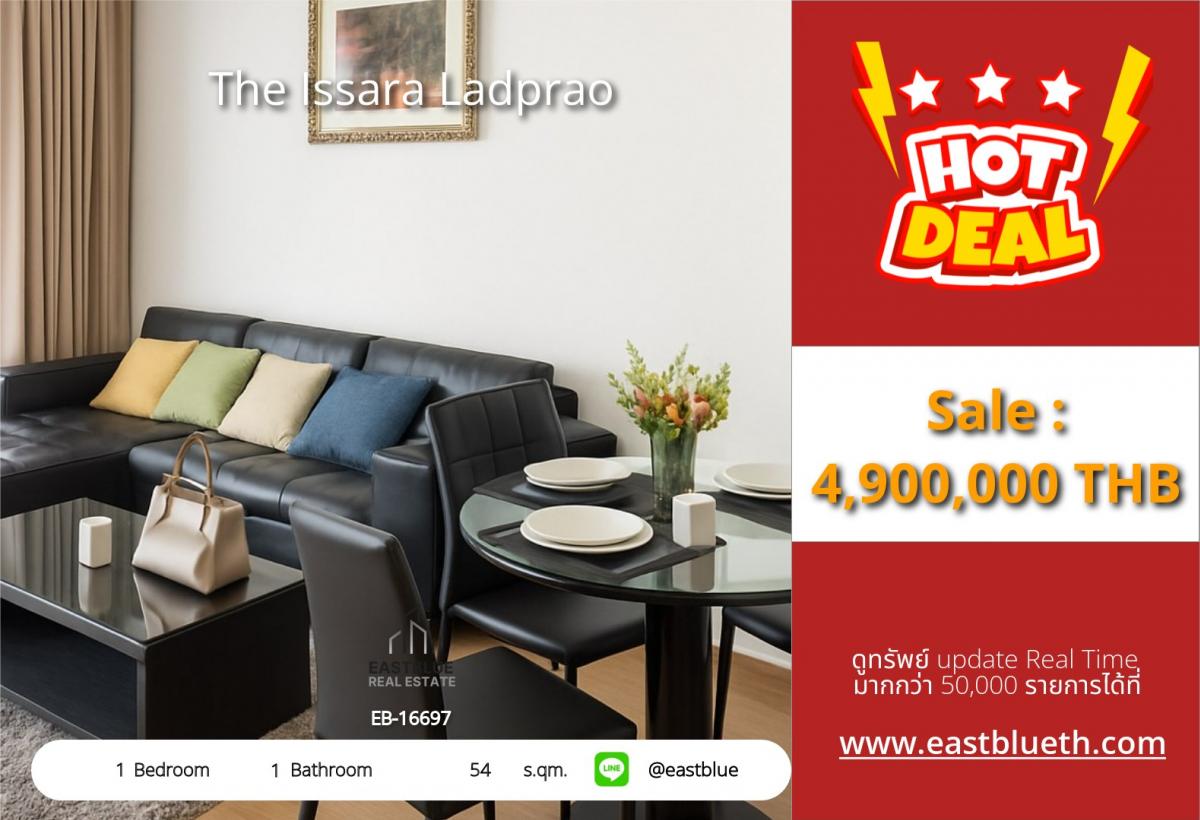 ขายคอนโดลาดพร้าว เซ็นทรัลลาดพร้าว : 28/02/2026, รวมค่าโอนช็อป-กิน-พักใจ ใจกลางลาดพร้าว 1 ห้องนอน ขาย 4.9 ล้าน 
ใกล้ BTS/MRT ลาดพร้าว พร้อมสิ่งอำนวยความสะดวกครบครัน!