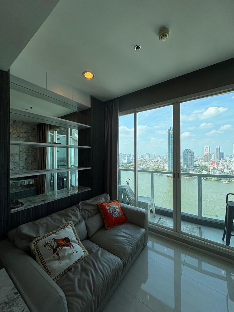ขายคอนโดสาทร นราธิวาส : SC120024 Condo for sale, Maenam Residence, Chao Phraya River view Near BTS Saphan Taksin