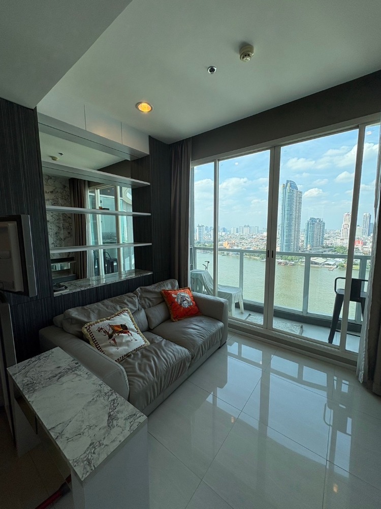 ขายคอนโดสาทร นราธิวาส : SC120024 Condo for sale, Maenam Residence, Chao Phraya River view Near BTS Saphan Taksin