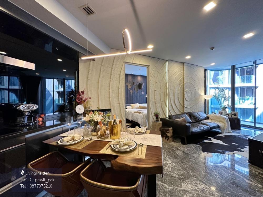 For RentCondoSukhumvit, Asoke, Thonglor : Rent Ashton Residence 41, 2 bedrooms, 2 bathrooms, sample room decoration Can raise animals, rooms without Defect
