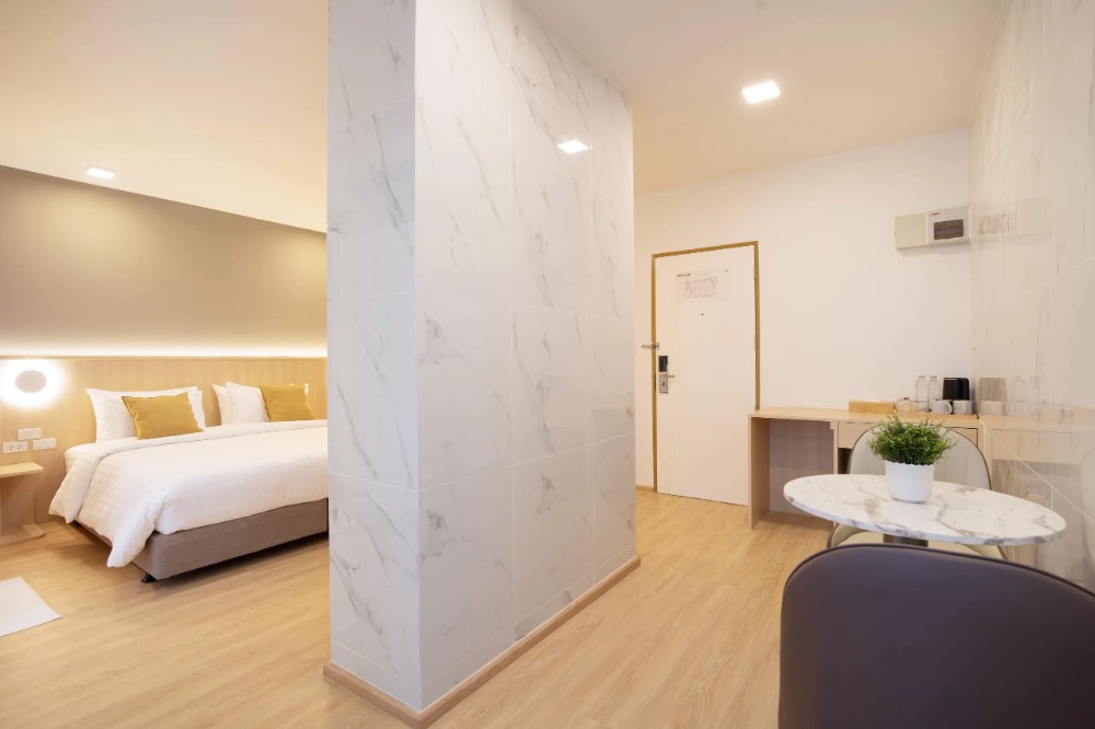 For RentPattanakan, Srinakarin : Line: @zimple_asset Newly opened minimal hotel with full facilities,located in the center of Srinakarin,Near ARL/BTS.