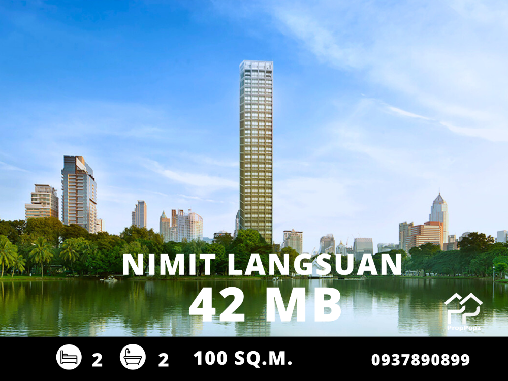For SaleCondoWitthayu, Chidlom, Langsuan, Ploenchit : Nimit Langsuan Condominium / 2 bedrooms, 2 bathrooms, 100 sq m. Call 0937890899