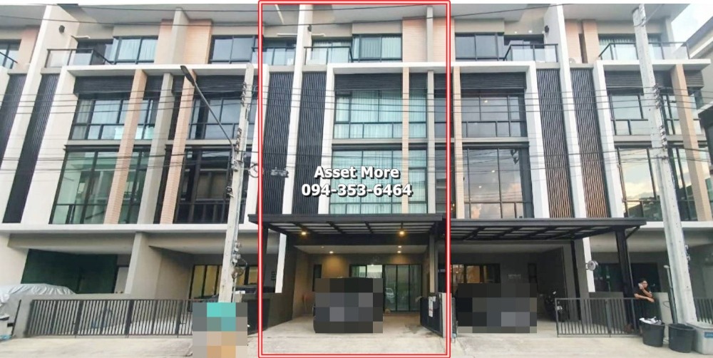 For RentHome OfficeKaset Nawamin,Ladplakao : For rent: 4-storey home office, Premium Place project, Kaset-Nawamin area, on the main road, convenient for travel, suitable for office and residence, near Kaset-Nawamin intersection, only 500 meters, Pink Line BTS and Chalongrat Expressway.