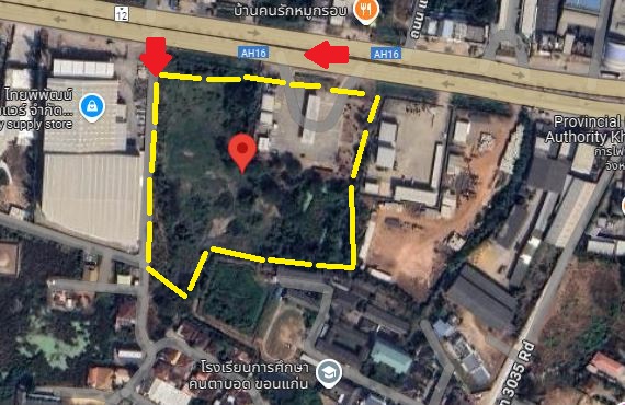 For SaleLandKhon Kaen : For Sale - Vacant Land in Mueang, Khon Kaen – Prime Location on Dual Road Access
