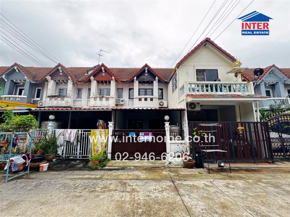 For SaleTownhomeNawamin, Ramindra : 2-storey townhouse, 19 sq m., Thanawan Village, Phahon Yothin 52, Soi Phahon Yothin 52, Phahon Yothin Road, Thep Rak Road, Bang Khen District, Bangkok