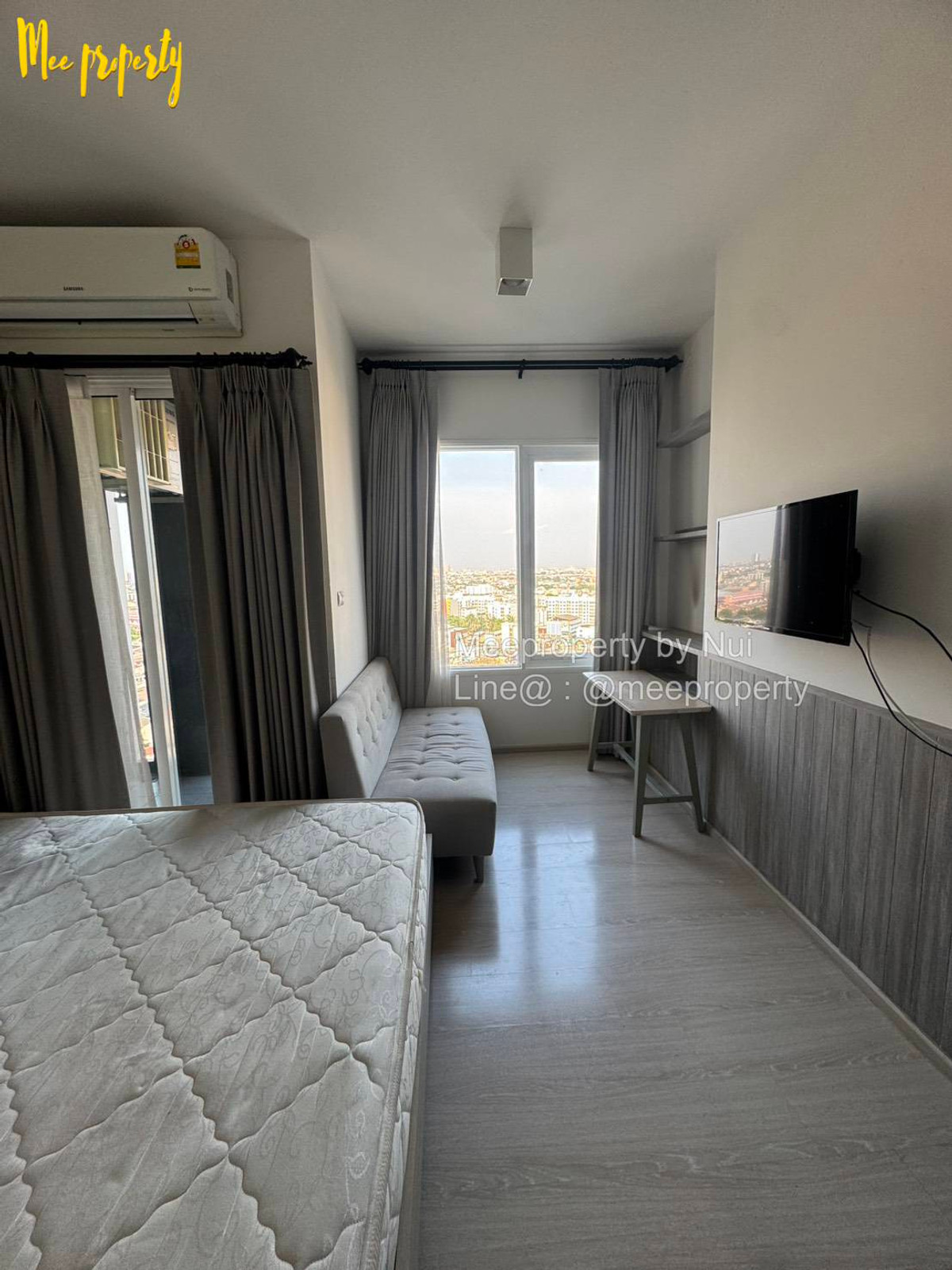 For RentCondoRatchadapisek, Huaikwang, Suttisan : Condo for rent, owner rents himself, Pracha Uthit Road, Chapter One Eco Ratchada-Huaykwang Project, 16th floor, Building D, usable area 23 square meters, ME-181