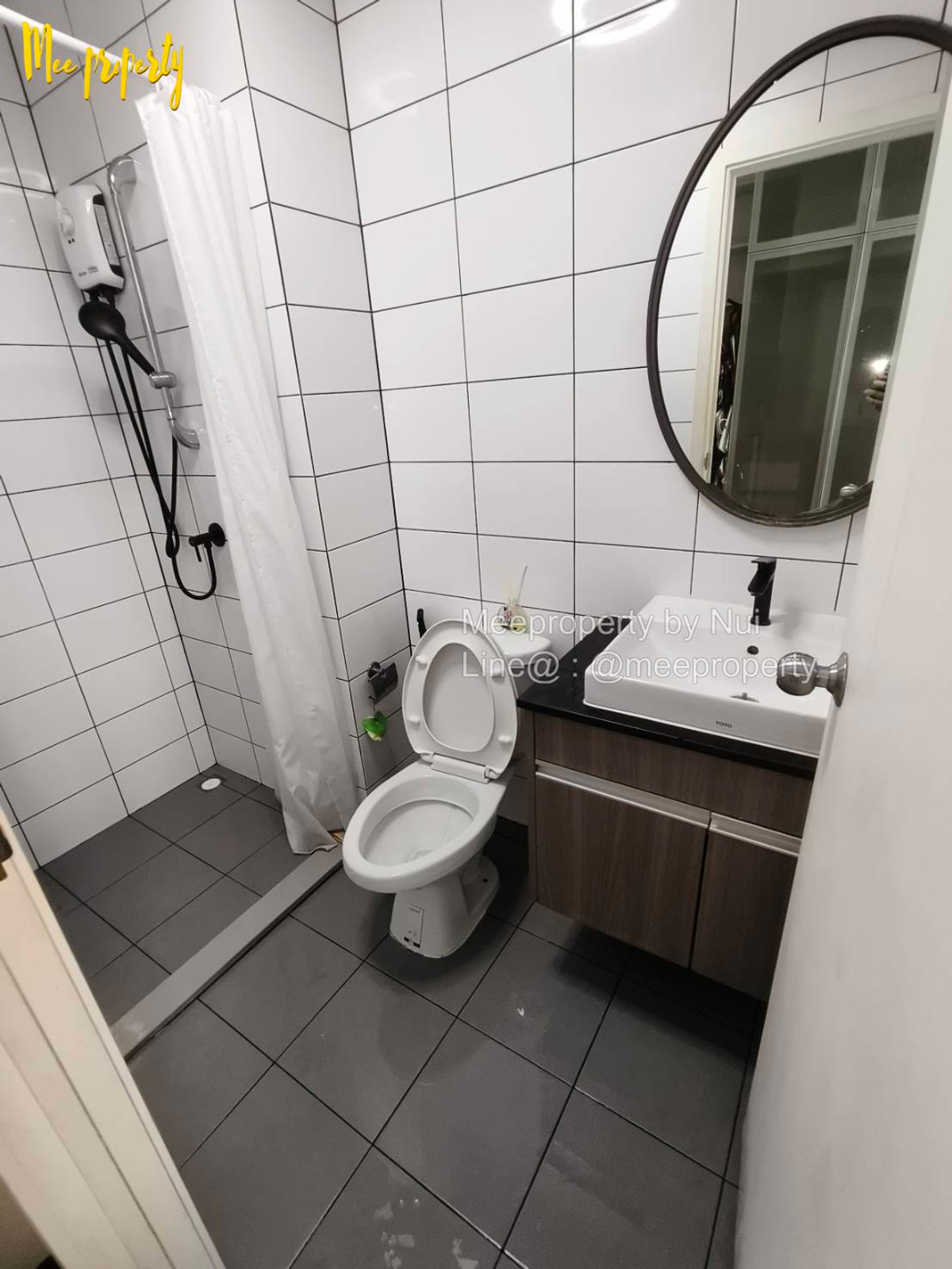 For RentCondoRatchadapisek, Huaikwang, Suttisan : Condo for rent, owner rents himself, Pracha Uthit Road, Chapter One Eco Ratchada-Huaykwang Project, 16th floor, Building D, usable area 23 square meters, ME-181