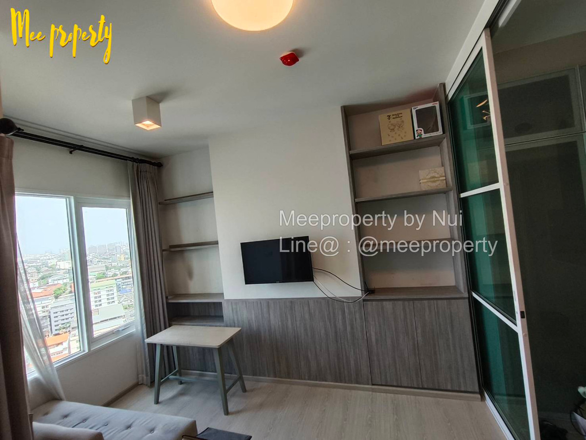 For RentCondoRatchadapisek, Huaikwang, Suttisan : Condo for rent, owner rents himself, Pracha Uthit Road, Chapter One Eco Ratchada-Huaykwang Project, 16th floor, Building D, usable area 23 square meters, ME-181