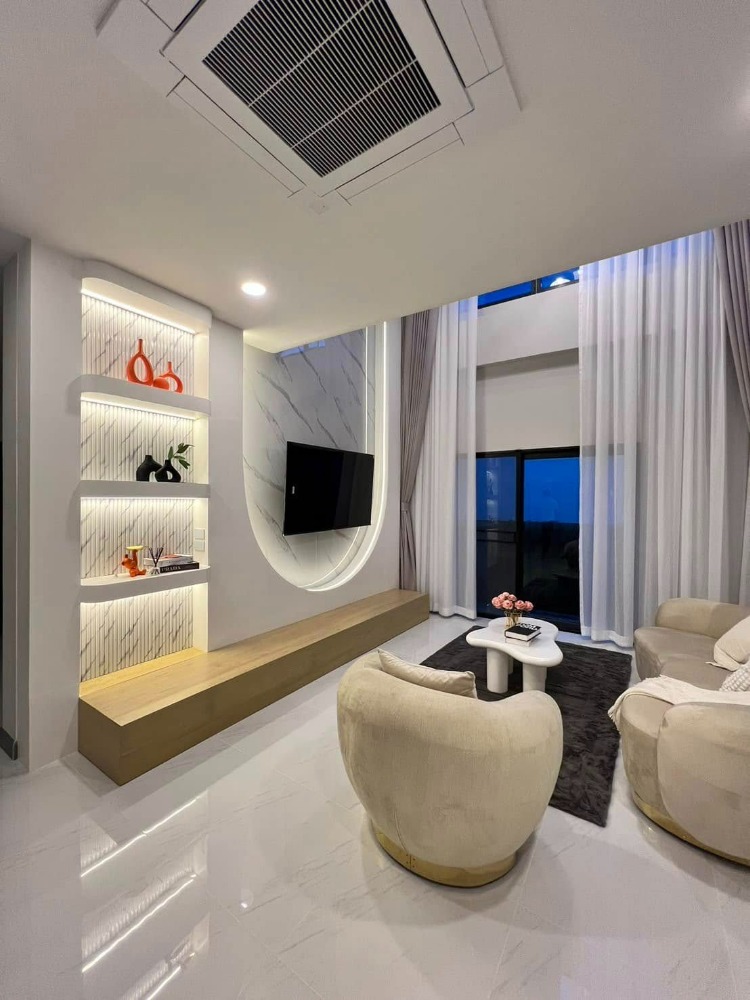 For RentHouseBangna, Bearing, Lasalle : Single house for rent, The City Bangna (The City Bangna), size 70 sq m, luxuriously decorated, near MEGA BANGNA 🟥@rdsluxury