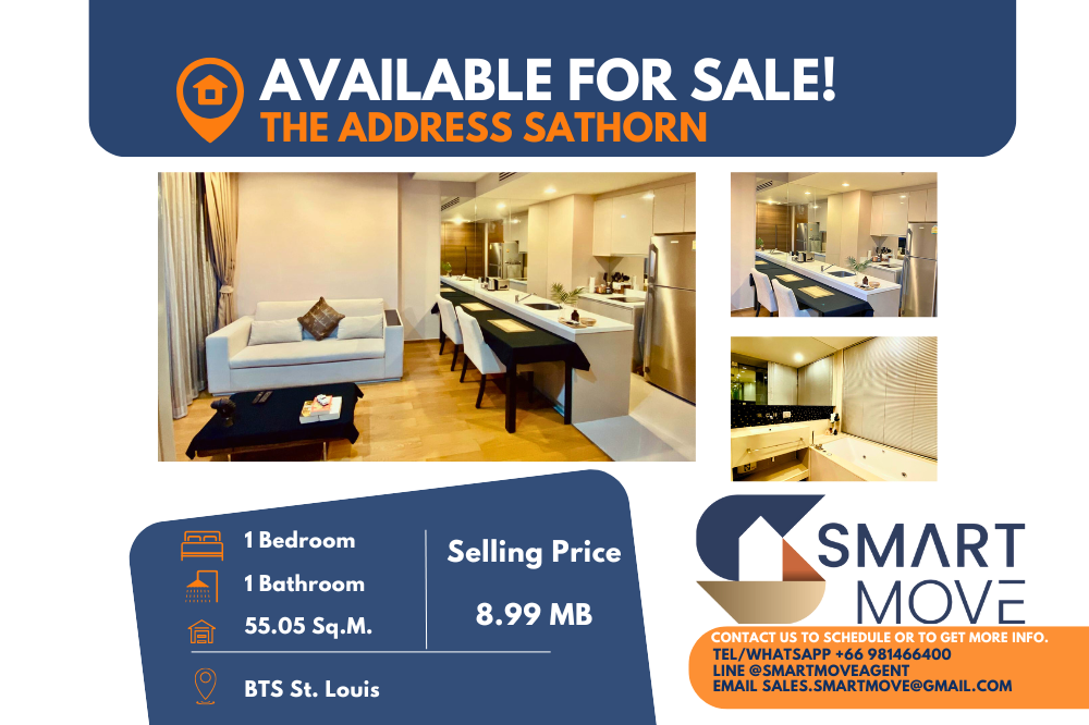 For SaleCondoSathorn, Narathiwat : ⚡️FOR SALE !! ⚡️Code C20241200031.......The Address Sathorn, 1 bedroom, 1 bathroom, East Facing, high floor 23+, furnished, Special Deal!!📢📢