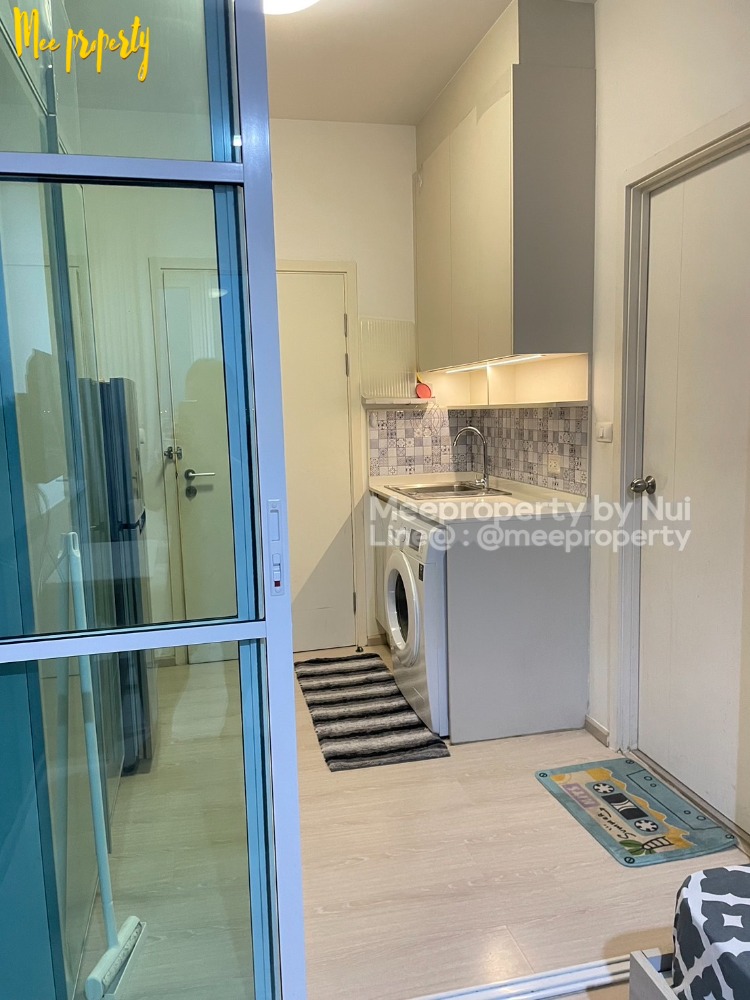 For RentCondoRatchadapisek, Huaikwang, Suttisan : Condo for rent, owner rents himself, Pracha Uthit Road, Chapter One Eco Ratchada-Huaykwang Project, 16th floor, Building D, usable area 23 square meters, ME-181