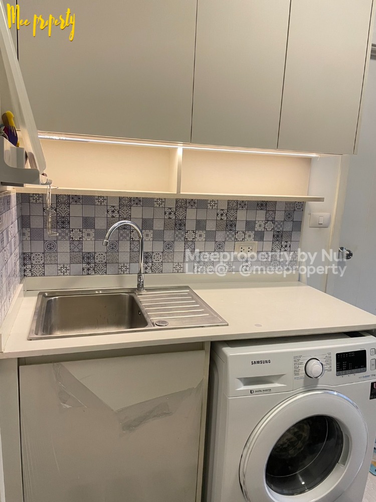 For RentCondoRatchadapisek, Huaikwang, Suttisan : Condo for rent, owner rents himself, Pracha Uthit Road, Chapter One Eco Ratchada-Huaykwang Project, 16th floor, Building D, usable area 23 square meters, ME-181