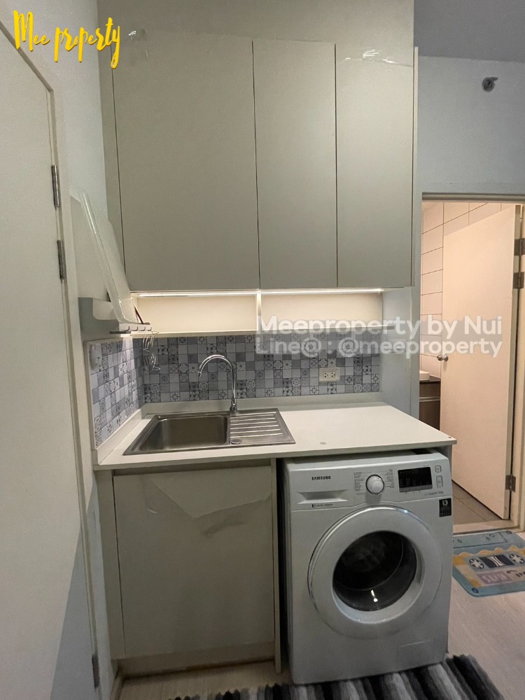 For RentCondoRatchadapisek, Huaikwang, Suttisan : Condo for rent, owner rents himself, Pracha Uthit Road, Chapter One Eco Ratchada-Huaykwang Project, 16th floor, Building D, usable area 23 square meters, ME-181