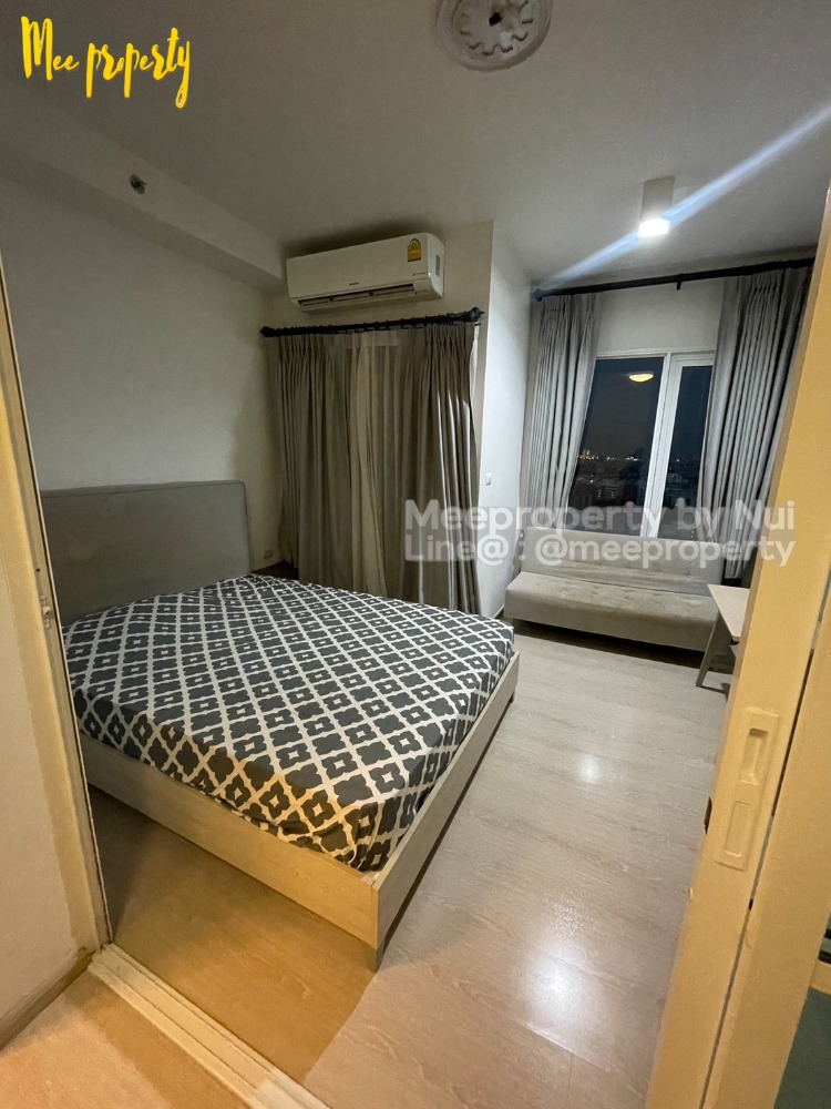 For RentCondoRatchadapisek, Huaikwang, Suttisan : Condo for rent, owner rents himself, Pracha Uthit Road, Chapter One Eco Ratchada-Huaykwang Project, 16th floor, Building D, usable area 23 square meters, ME-181
