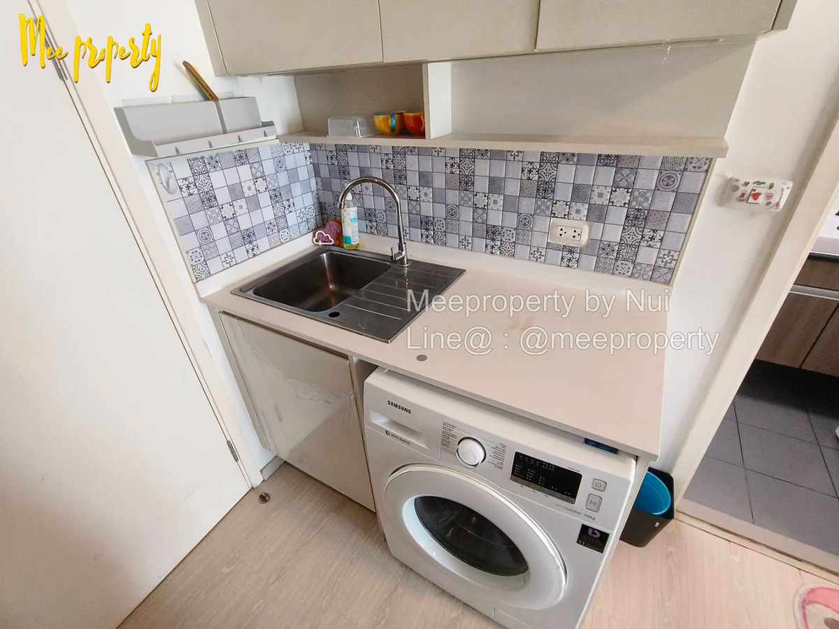 For RentCondoRatchadapisek, Huaikwang, Suttisan : Condo for rent, owner rents himself, Pracha Uthit Road, Chapter One Eco Ratchada-Huaykwang Project, 16th floor, Building D, usable area 23 square meters, ME-181