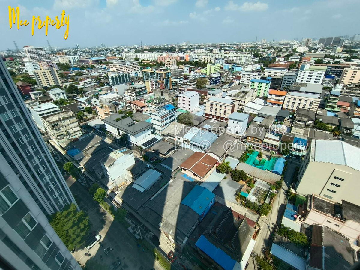 For RentCondoRatchadapisek, Huaikwang, Suttisan : Condo for rent, owner rents himself, Pracha Uthit Road, Chapter One Eco Ratchada-Huaykwang Project, 16th floor, Building D, usable area 23 square meters, ME-181