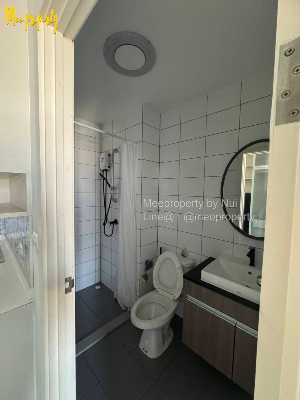 For RentCondoRatchadapisek, Huaikwang, Suttisan : Condo for rent, owner rents himself, Pracha Uthit Road, Chapter One Eco Ratchada-Huaykwang Project, 16th floor, Building D, usable area 23 square meters, ME-181
