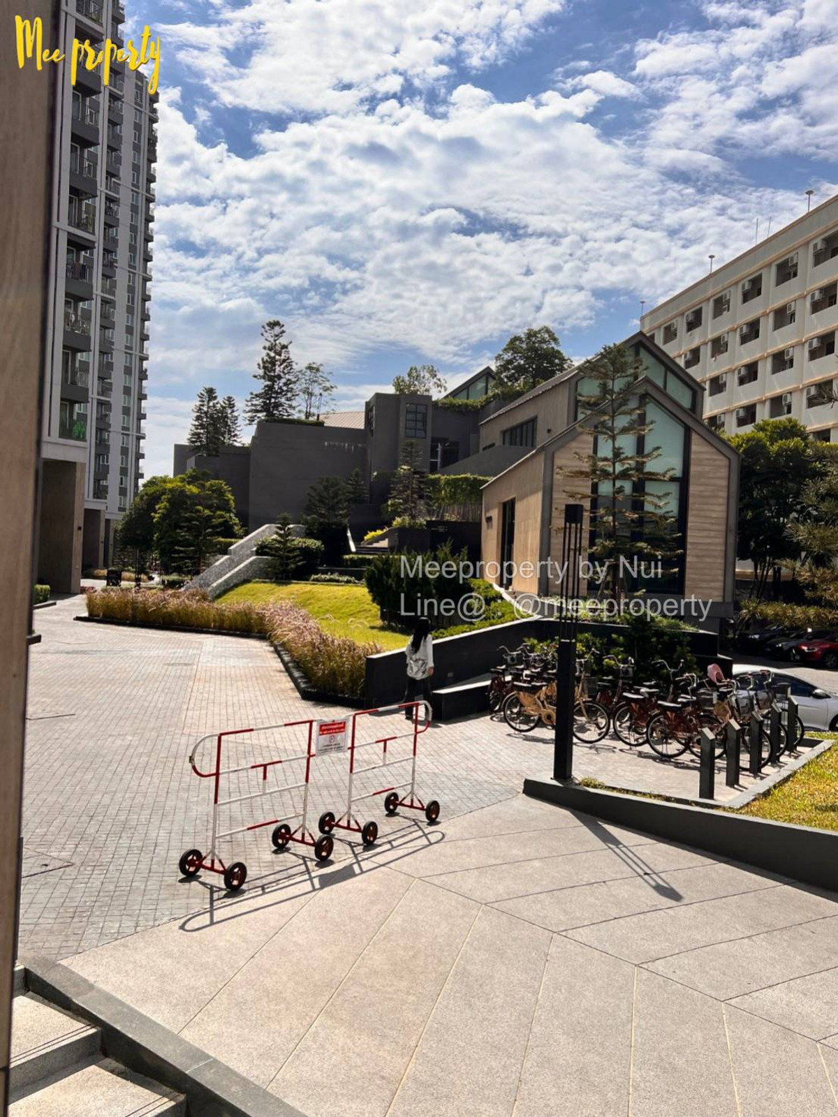 For RentCondoRatchadapisek, Huaikwang, Suttisan : Condo for rent, owner rents himself, Pracha Uthit Road, Chapter One Eco Ratchada-Huaykwang Project, 16th floor, Building D, usable area 23 square meters, ME-181