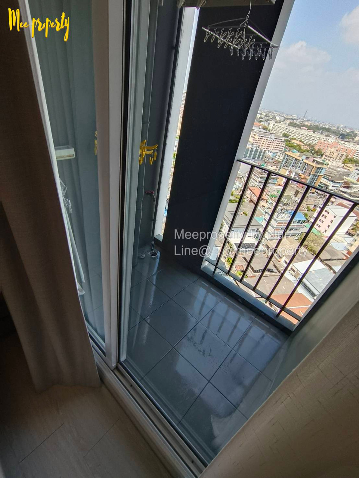 For RentCondoRatchadapisek, Huaikwang, Suttisan : Condo for rent, owner rents himself, Pracha Uthit Road, Chapter One Eco Ratchada-Huaykwang Project, 16th floor, Building D, usable area 23 square meters, ME-181