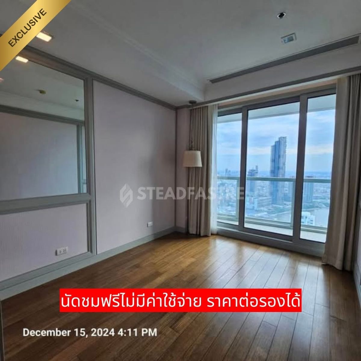 For SaleCondoWongwianyai, Charoennakor : For sale at appraised value: The River Condominium, 53rd floor, luxuriously decorated with imported furniture, 2 bedrooms, 3 bathrooms🌃🌳 Line : @steadfastre