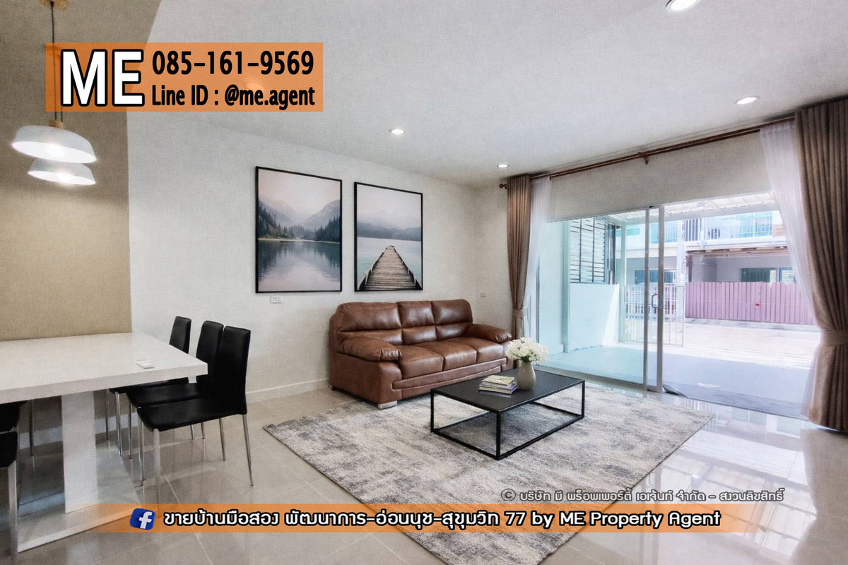 For SaleTownhomePattanakan, Srinakarin : For sale: Willette Light, large floor plan, Phatthanakan 38 - On Nut – Srinakarin, call 064-954-9619 (TF47-19)