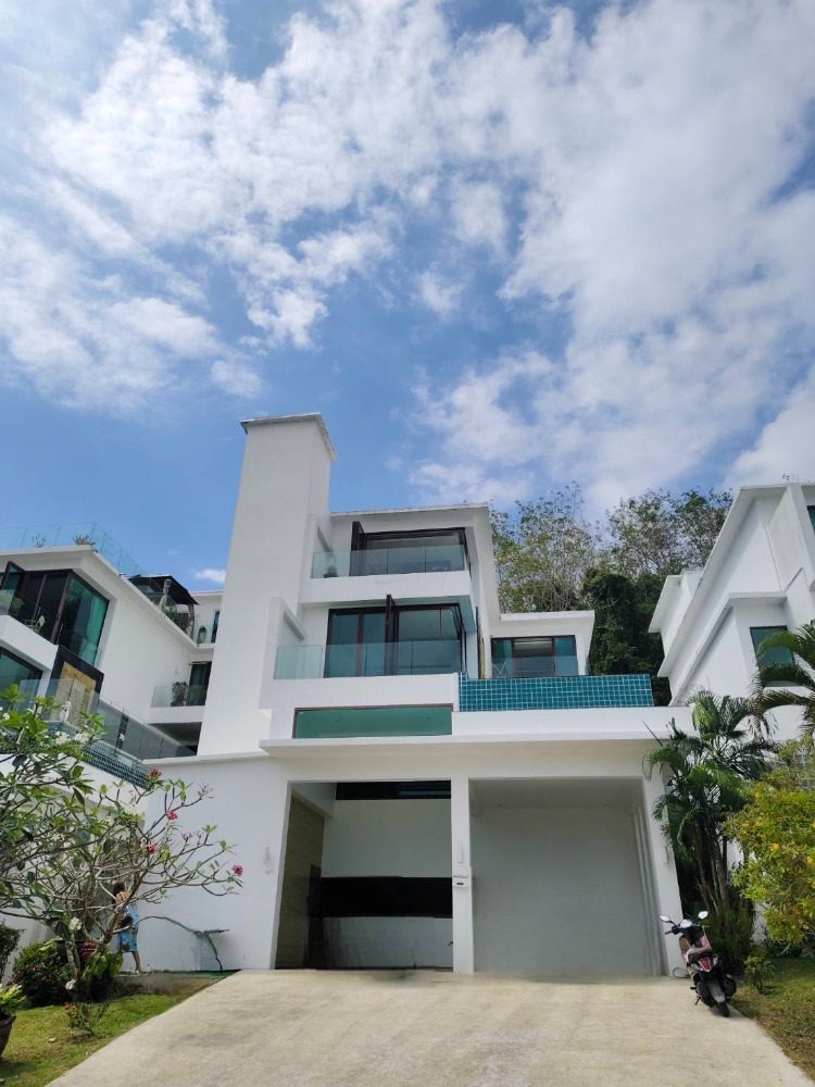 For SaleHousePhuket : For sale: 3-storey house, pool villa style, sea view, Ao Po, The Sunrise Ocean Villa project, Thalang, Phuket.