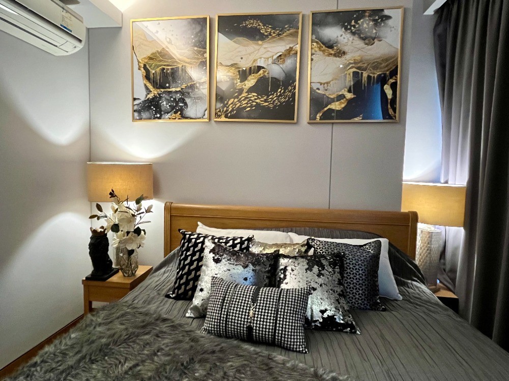 For RentCondoSukhumvit, Asoke, Thonglor : TLP129 Condo for rent, The Lumpini Sukhumvit 24, 33rd floor, city view, 56 sq m., 2 bedrooms, 1 bathroom, 53,000 baht 064-959-8900