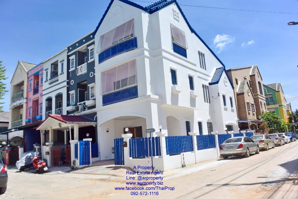 For RentTownhomeChaengwatana, Muangthong : Townhouse for rent, 3 floors, corner house, Chaeng Watthana 17, can register a company