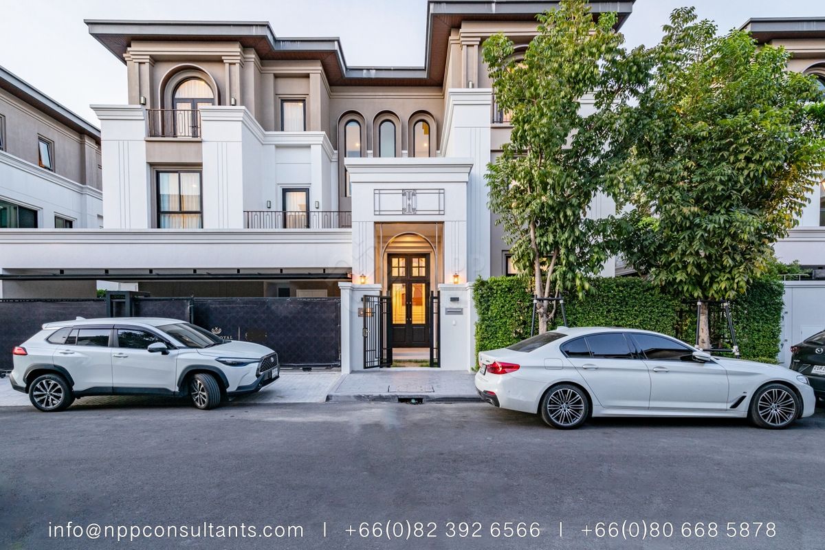 For SaleHousePattanakan, Srinakarin : 🔑 Luxury Home in Krungthep Kreetha – 5 Bed 6 Bath | CINQ ROYAL | Sale/Rent