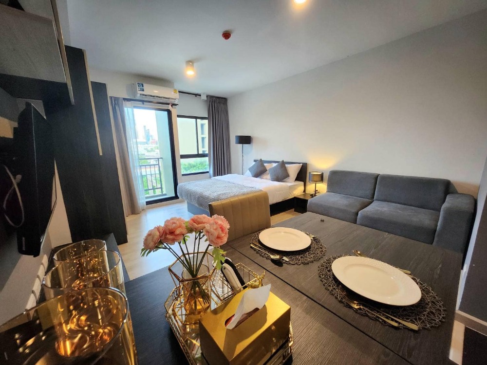 ขายคอนโดสะพานควาย จตุจักร : รหัสทรัพย์ Bh0730 Estabe พหลโยธิน 18  ห้องขนาด 28.13 ตร.ม. แบบ 1 ห้องนอน 1 ห้องน้ำ ชั้น 5