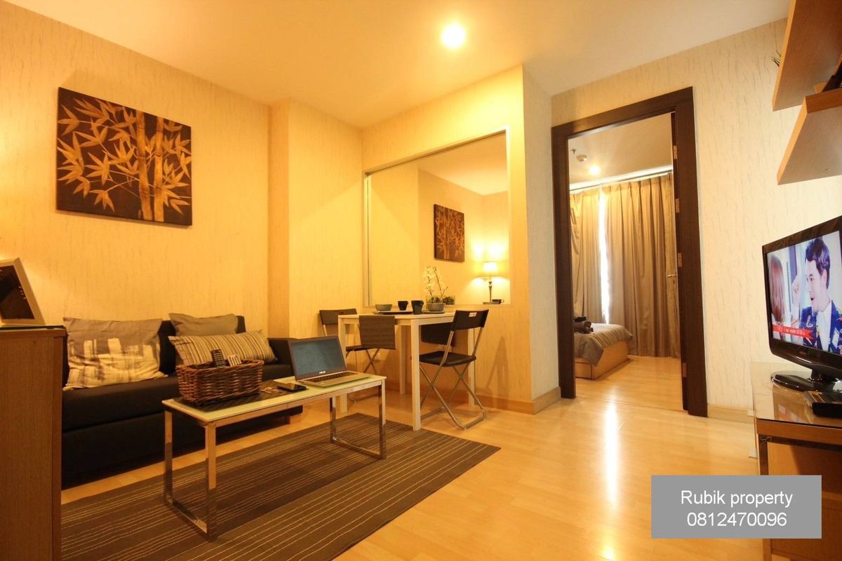 ให้เช่าคอนโดรัชดา ห้วยขวาง : 🔹 For Rent: Rhythm Ratchada Condo – 1 Bedroom, Only 30m from MRT Ratchadaphisek 🔹(RB888)
