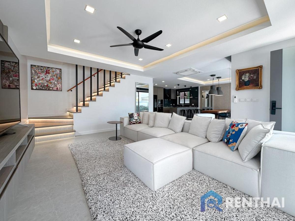 For SaleHousePattaya, Bangsaen, Chonburi : 3 bedroom single house in Zensiri Midtown Villa, Pattaya, 18.5 Mb, Luxury Amenities, Fully Furnished, Ready to Move in