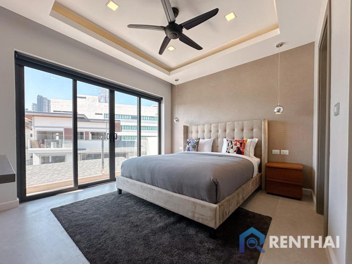 For SaleHousePattaya, Bangsaen, Chonburi : 3 bedroom single house in Zensiri Midtown Villa, Pattaya, 18.5 Mb, Luxury Amenities, Fully Furnished, Ready to Move in