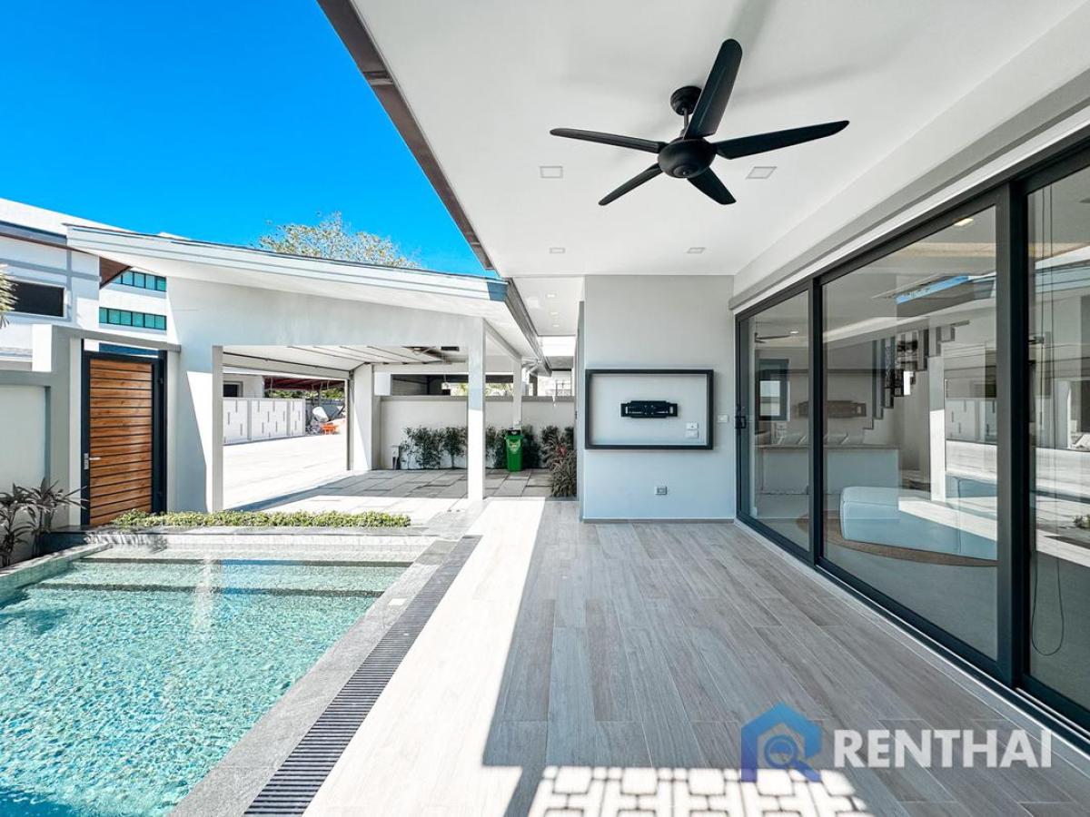 For SaleHousePattaya, Bangsaen, Chonburi : 3 bedroom single house in Zensiri Midtown Villa, Pattaya, 18.5 Mb, Luxury Amenities, Fully Furnished, Ready to Move in