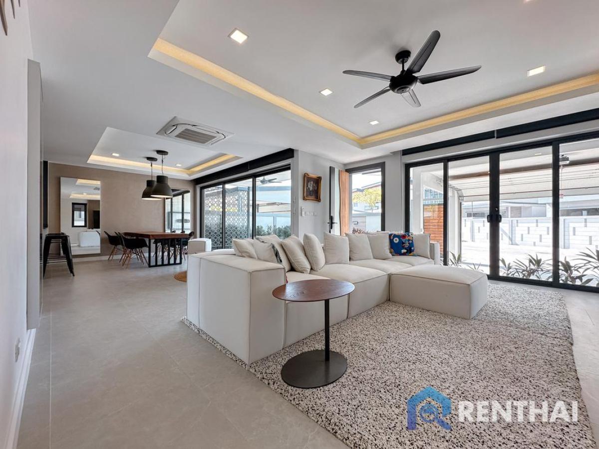 For SaleHousePattaya, Bangsaen, Chonburi : 3 bedroom single house in Zensiri Midtown Villa, Pattaya, 18.5 Mb, Luxury Amenities, Fully Furnished, Ready to Move in