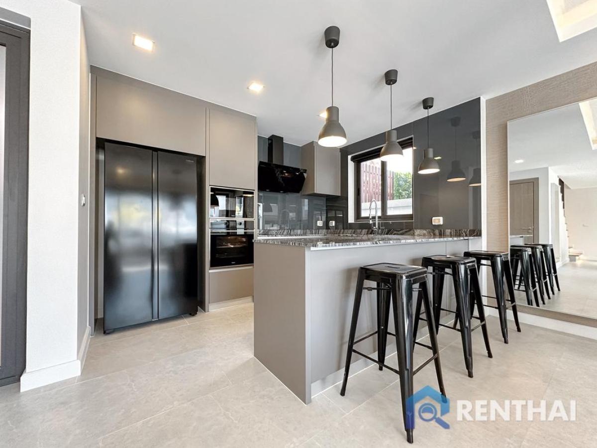 For SaleHousePattaya, Bangsaen, Chonburi : 3 bedroom single house in Zensiri Midtown Villa, Pattaya, 18.5 Mb, Luxury Amenities, Fully Furnished, Ready to Move in