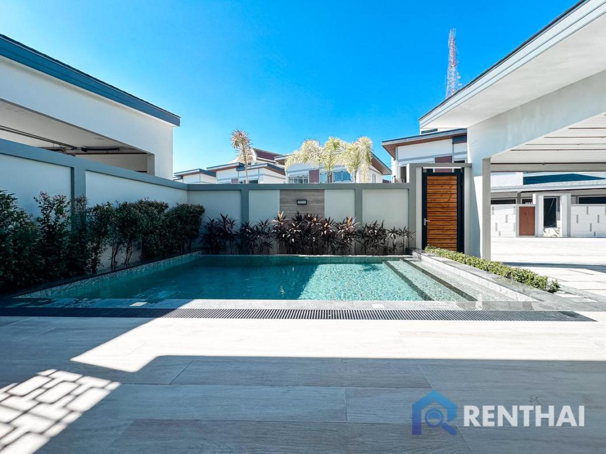 For SaleHousePattaya, Bangsaen, Chonburi : 3 bedroom single house in Zensiri Midtown Villa, Pattaya, 18.5 Mb, Luxury Amenities, Fully Furnished, Ready to Move in