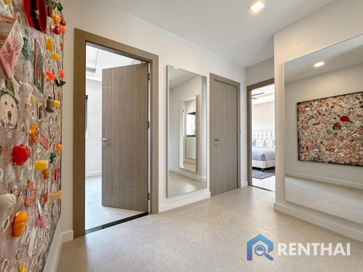 For SaleHousePattaya, Bangsaen, Chonburi : 3 bedroom single house in Zensiri Midtown Villa, Pattaya, 18.5 Mb, Luxury Amenities, Fully Furnished, Ready to Move in